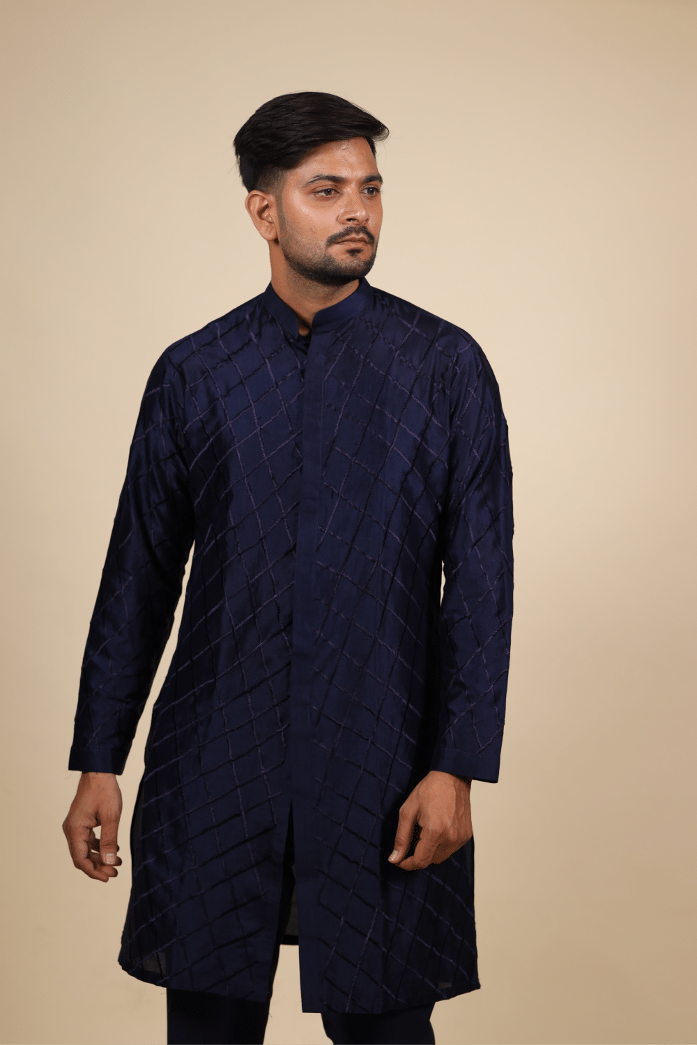 Cut Lattice Designer Men's Kurta by Hilo Design
