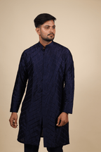 Cut Lattice Designer Men's Kurta by Hilo Design