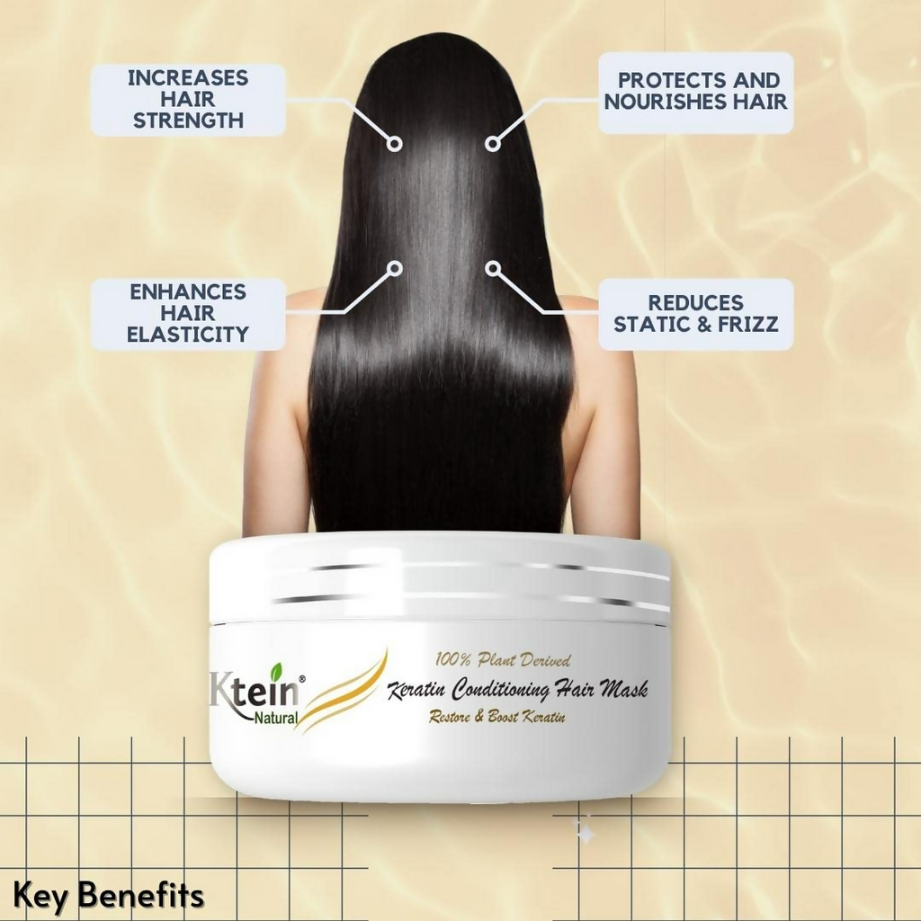 Ktein Natural 100% Plant Derived Keratin Shampoo & Conditioner Combo