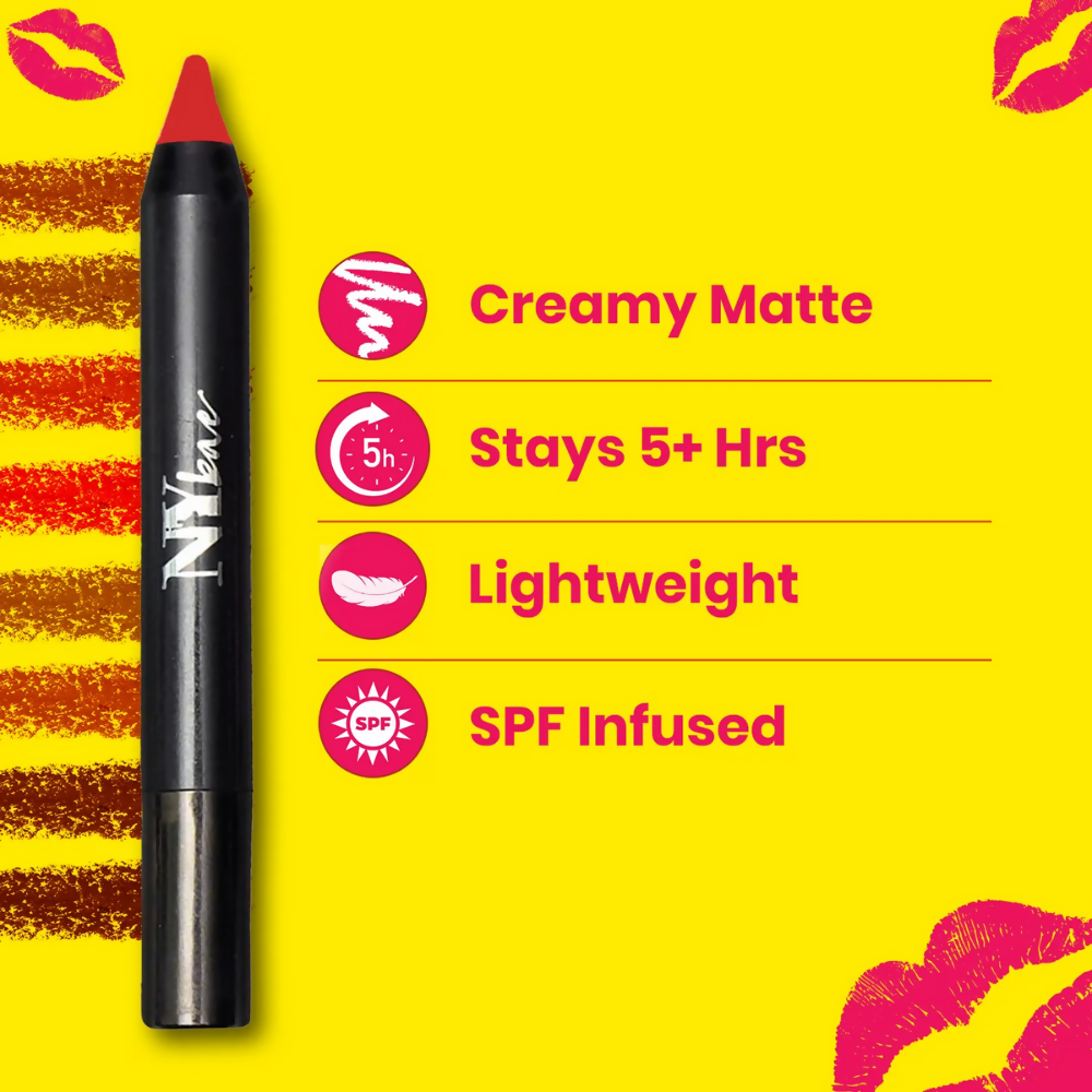 NY Bae Lip Crayon Mets Matte - Queen's Choice 1