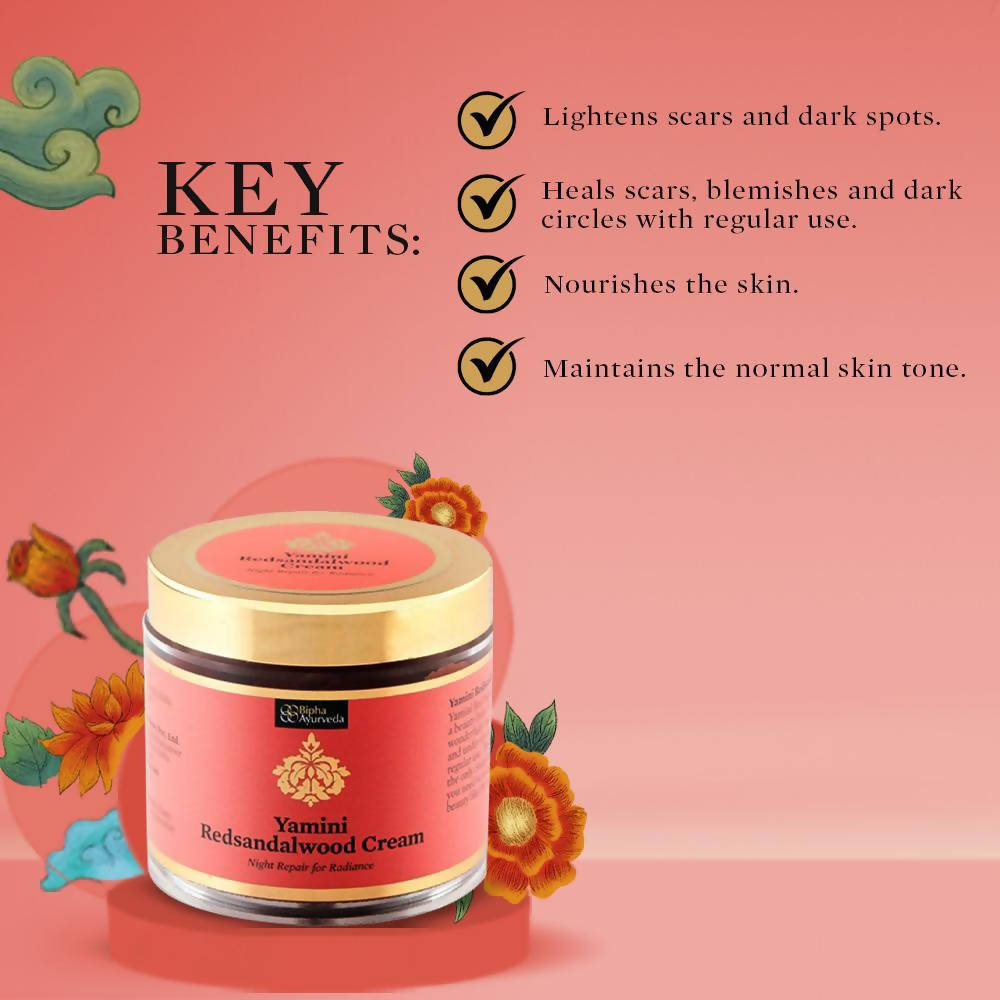 Bipha Ayurveda Yamini Redsandalwood Cream