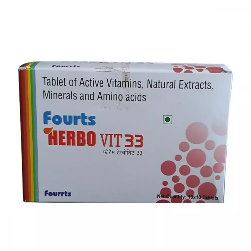 Fourrts Homeopathy Herbo Vit 33 Tablets - Distacart