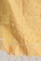 Mominos Fashion Moeza Women's Banarsi Silk Floral Woven Design Golden Dupatta - Distacart