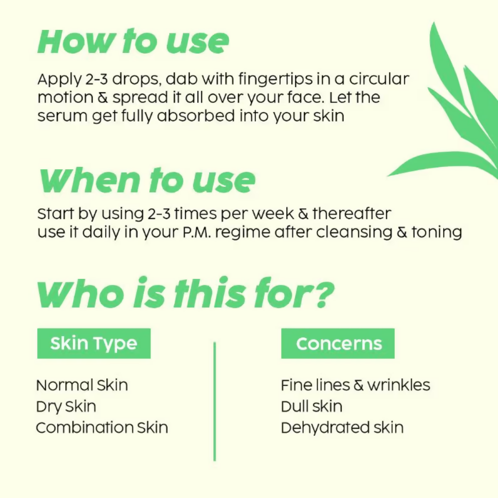 PLIX The Plant Fix Pomegranate 0.6% Retinol & 0.2% Bakuchi Oil Night Face Serum