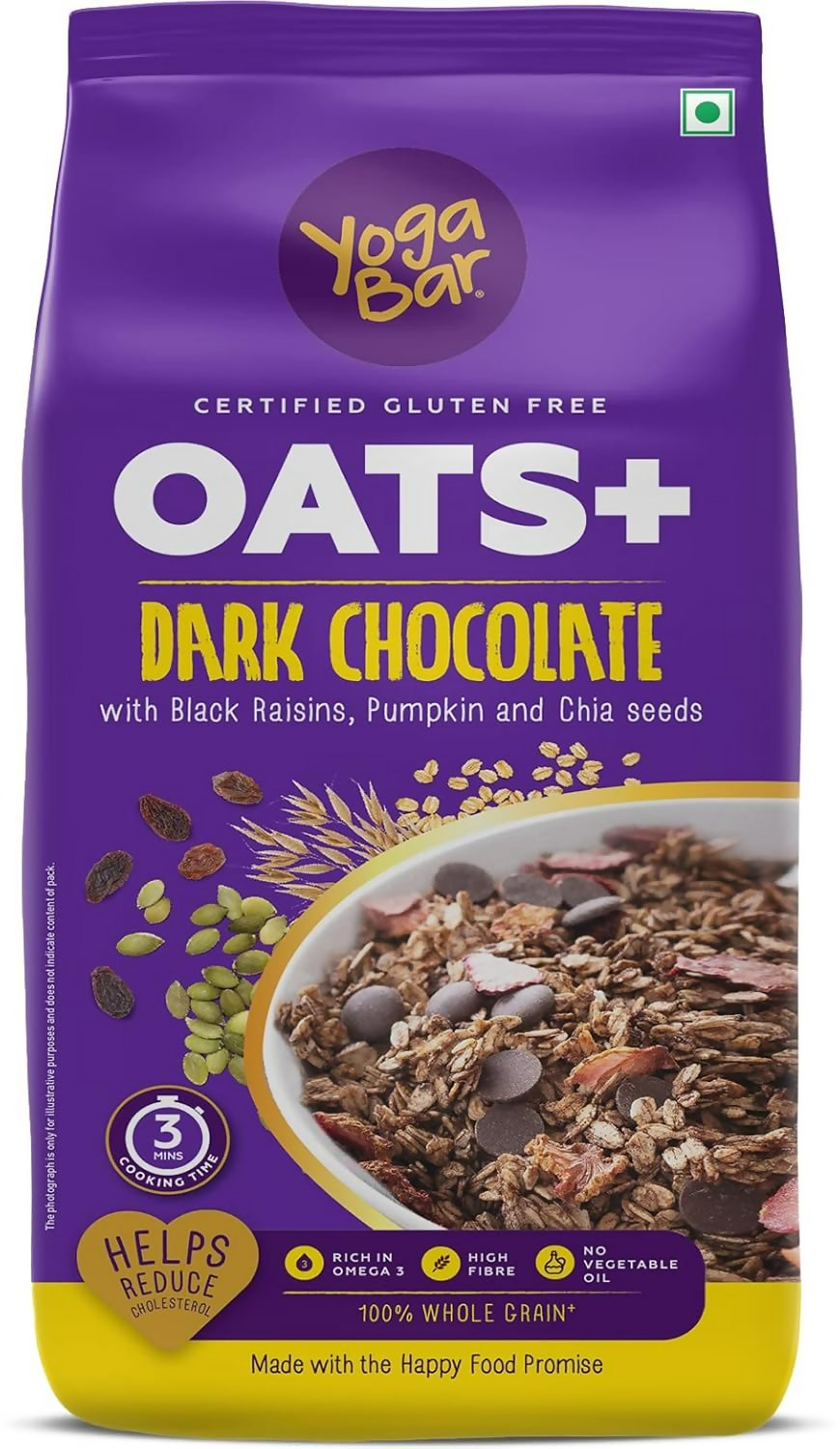 Yoga Bar Breakfast Protein Variety Box - Dark Chocolate Flavour Premium Super Oats Combo Pack - Distacart
