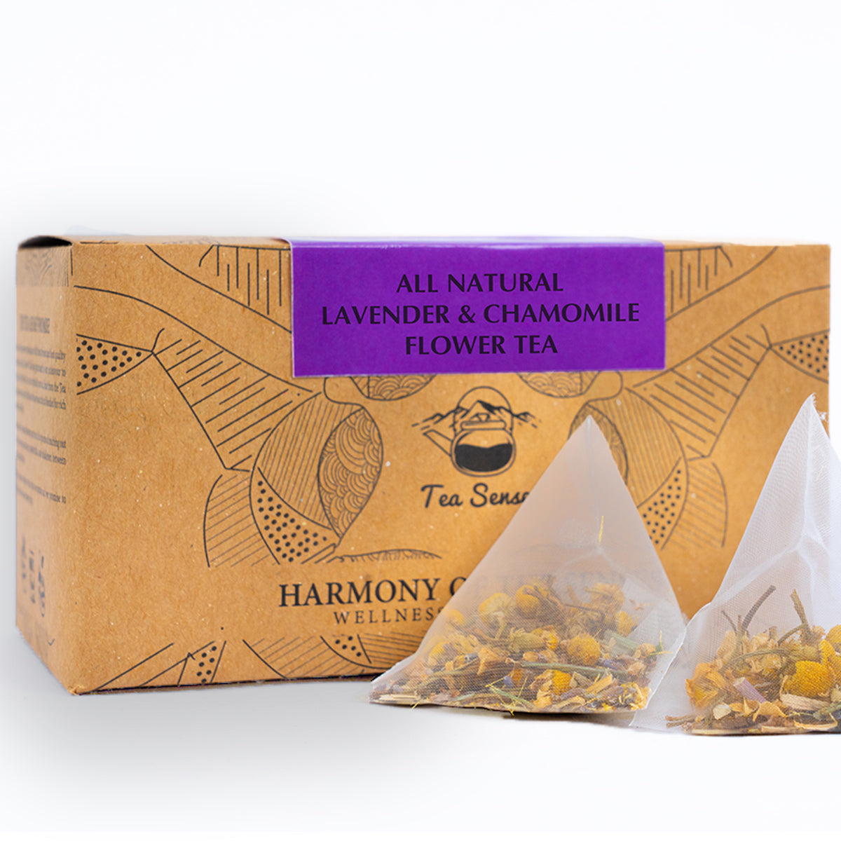 Tea Sense Lavender & Chamomile Tea Bags Box - Distacart