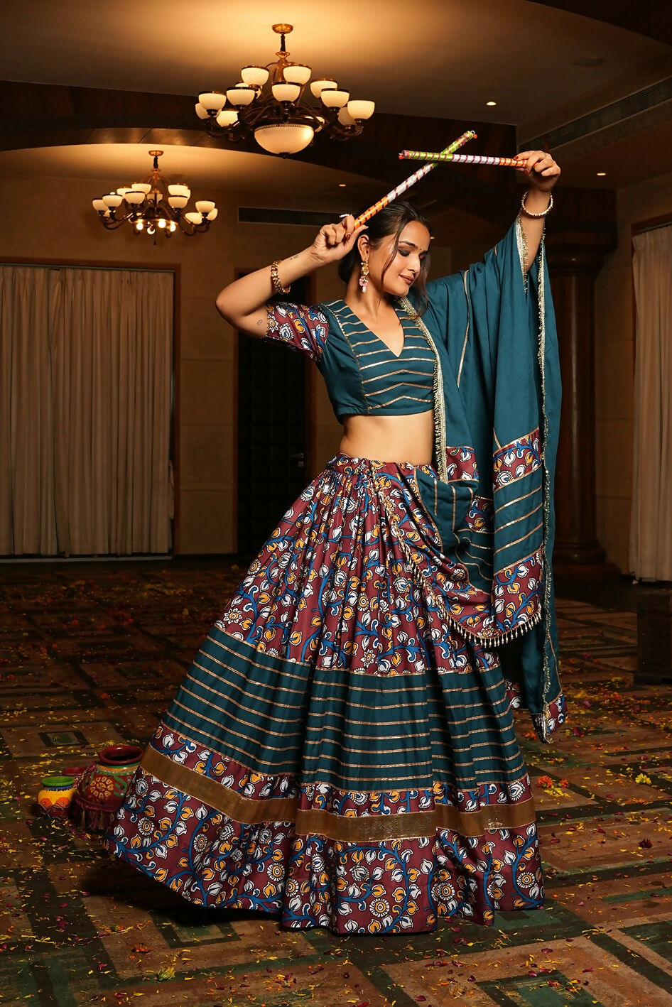 AI Fashion Rama Crepe Designer Navratri Wear Lehenga Choli Collection