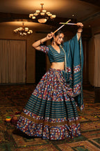 AI Fashion Rama Crepe Designer Navratri Wear Lehenga Choli Collection