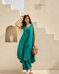 Aayaa Designer Pure Cotton 2 Piece Set Kurti & Set - Distacart