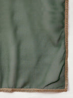 Magenta Pink and Green Polyester Printed Kurta with Trousers & Dupatta - Vishwa
