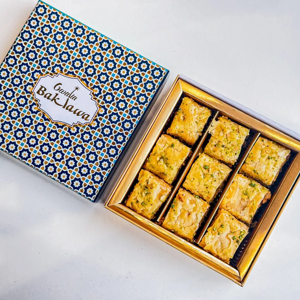 Gwalia Sweets Pistachio Square Baklawa - Distacart