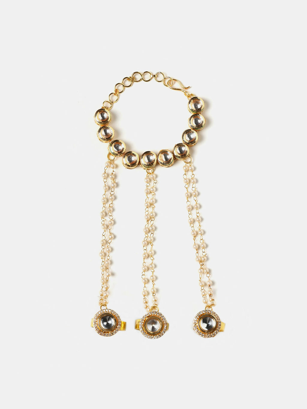 Ruby Raang Noor-E-Pearl Hand Harness - Distacart