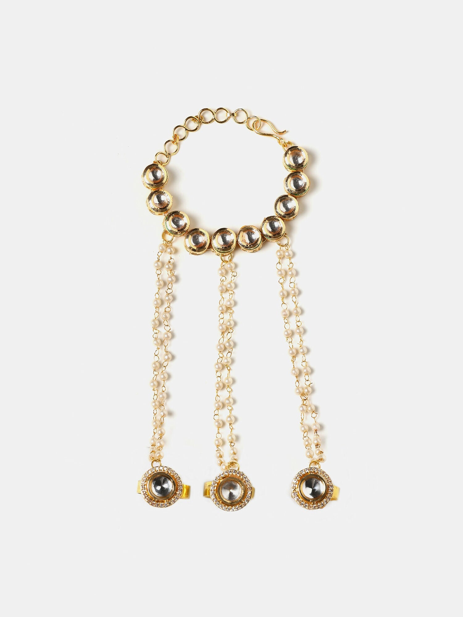 Ruby Raang Noor-E-Pearl Hand Harness - Distacart