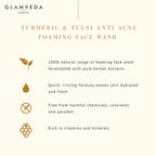 Glamveda Turmeric & Tulsi Detox Anti Acne Face Wash