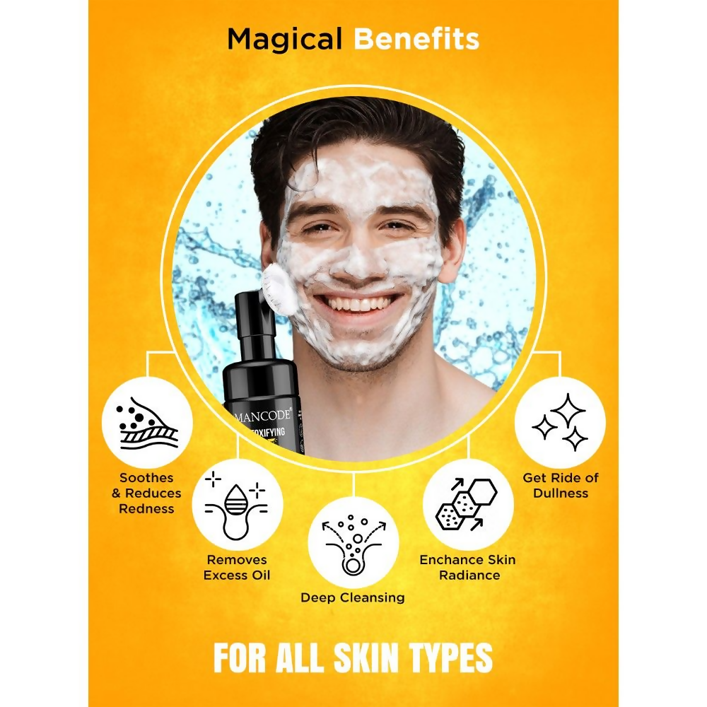 Mancode Detoxifying De Tan Foaming Face Wash