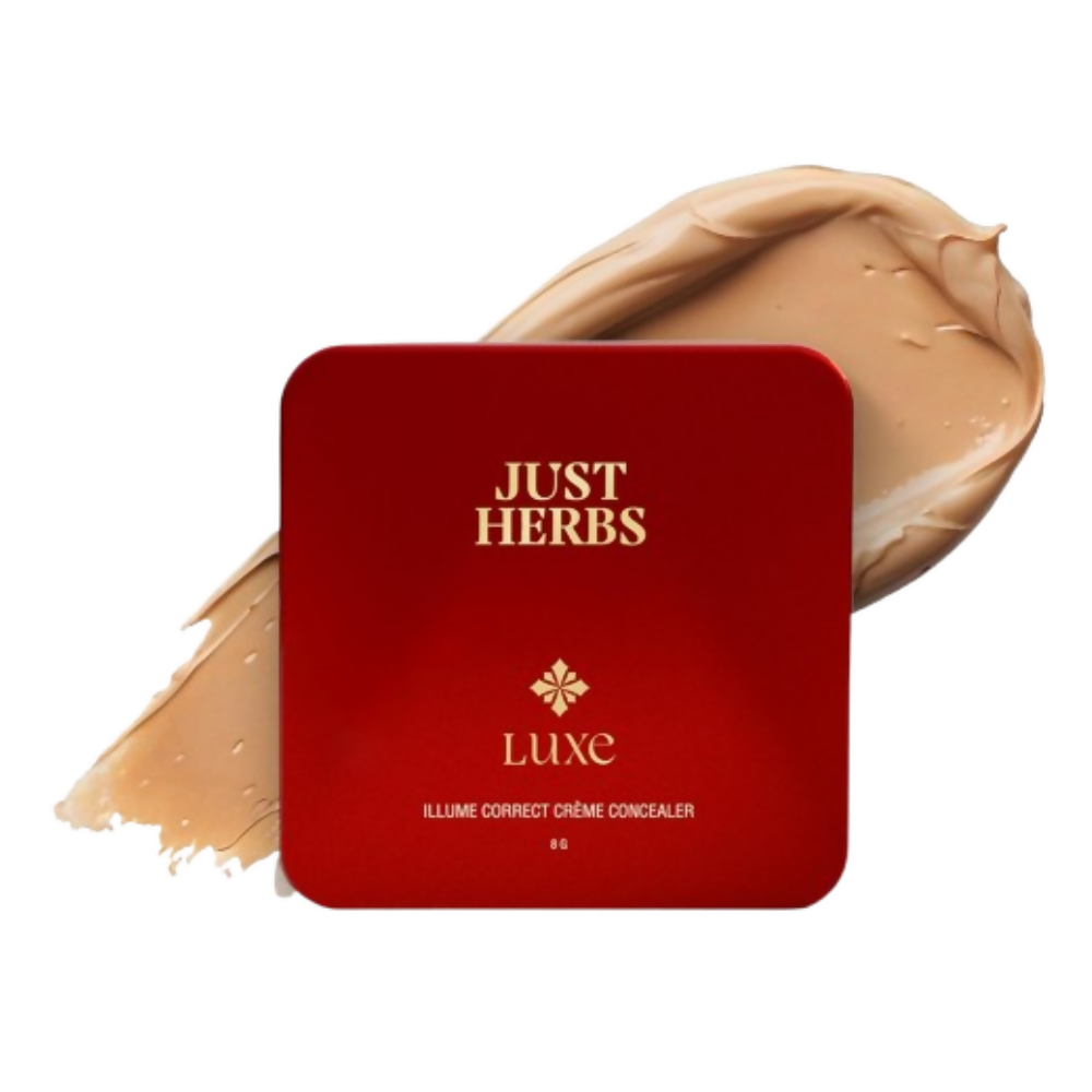 Just Herbs Luxe Illume Correct Créme Concealer Covers Dark Circles (140 Sand) - Distacart