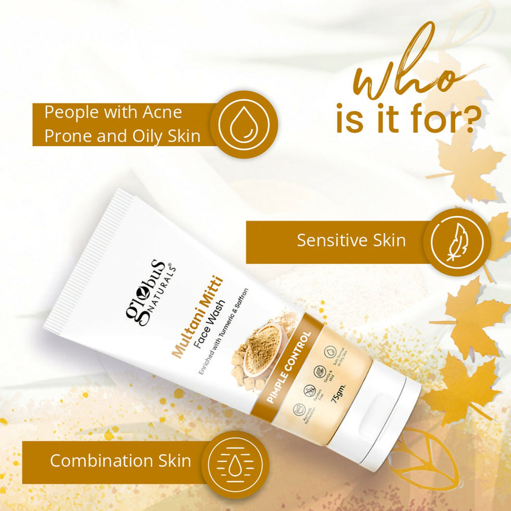 Globus Naturals Multani Mitti Face Wash - Distacart