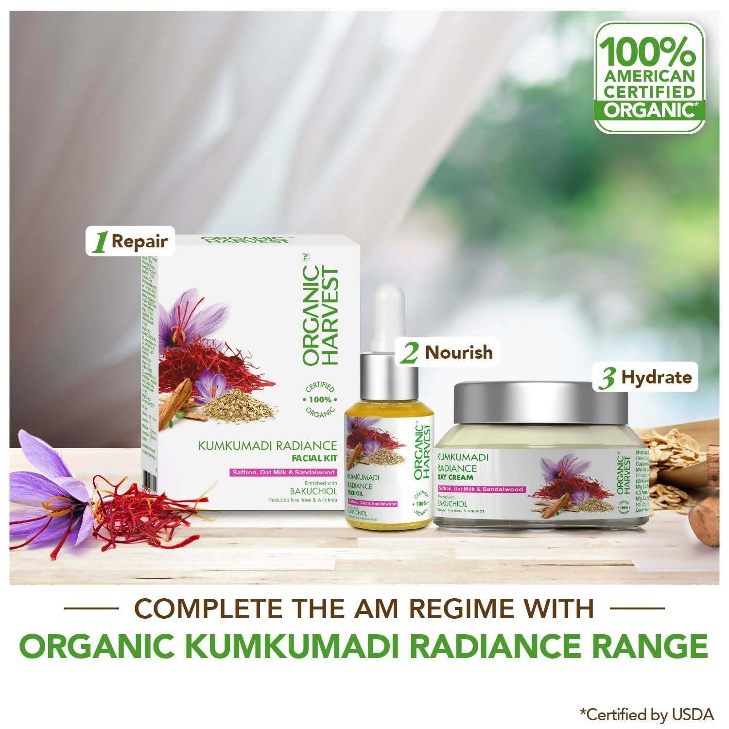 Organic Harvest Kumkumadi Radiance Face Oil