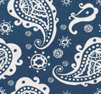 AIRWILL 100% Cotton Self Designed 4 Seater Table Cloth - Blue