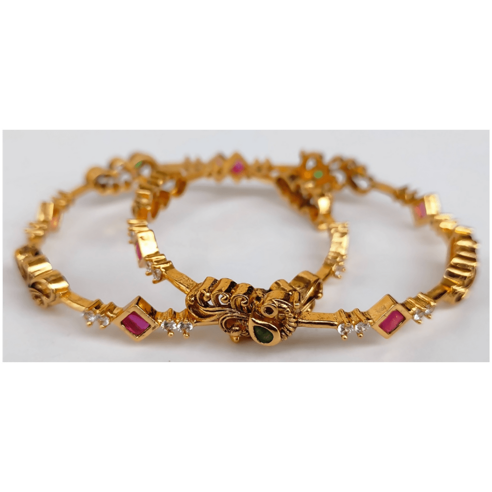 Antique Multicolor Peacock Bangles