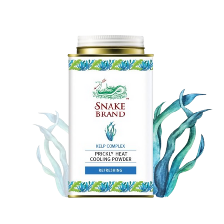 Snake Brand Refreshing Kekp Complex Prickly Heat Cooling Talcum Powder