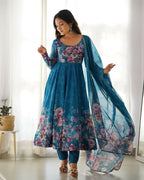 Joban Fashion Rama Kurta Set Organza Sequin Embroidery Work - Distacart