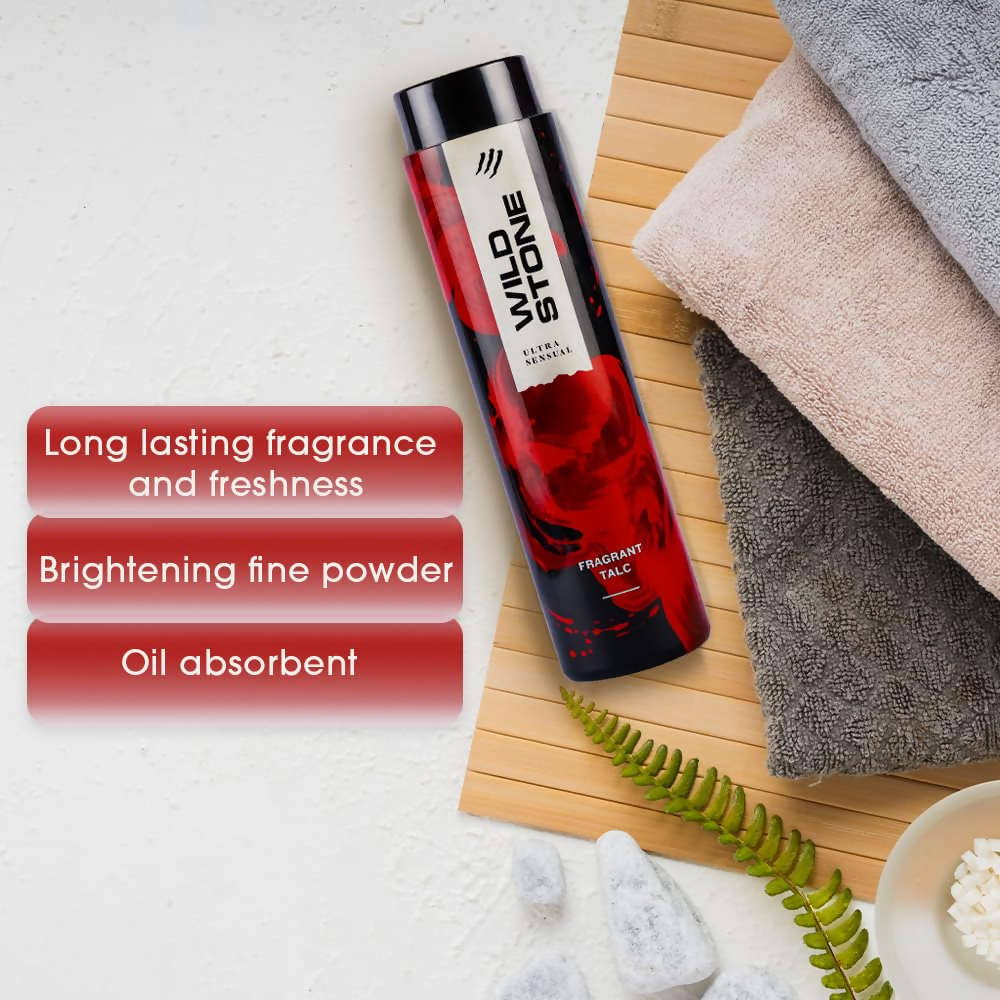 Wild Stone Ultra Sensual Talcum Powder For Men