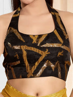 Joban Fashion Mustard Cotton Padded Blouse With Square Neck Sleeveless - Distacart