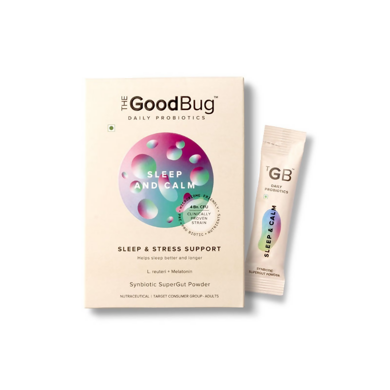 The Good Bug Sleep and Calm SuperGut Powder for Healthy Deep Sleep & Stress Relief 15 Days Pack - Distacart