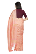 Mominos Fashion Peach Color Bhagalpuri Saree