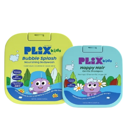 PLIX The Plant Fix Kids Happy Hair Gentle Shampoo & Bubble Splash Body Wash
