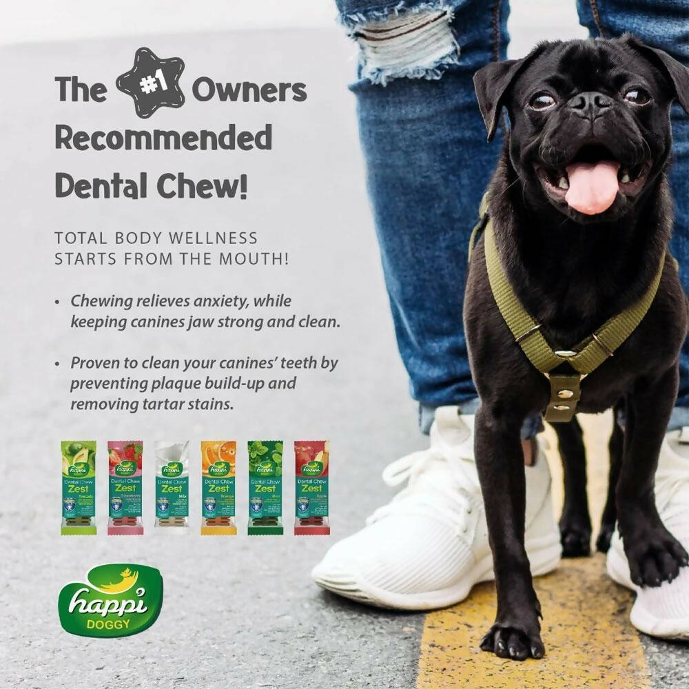 Happi Doggy Dental Chew Zest - Orange