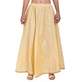 Asmaani Beige Color Golden Zari Work Maxi Skirt