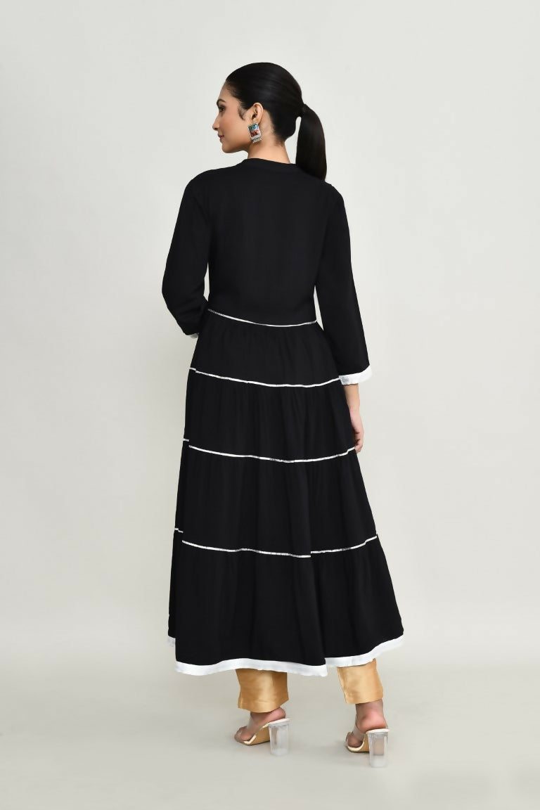 Joban Fashion Black Rayon Tunic