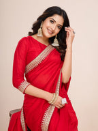 kasee Embroidered Pure Silk Ready to Wear Saree