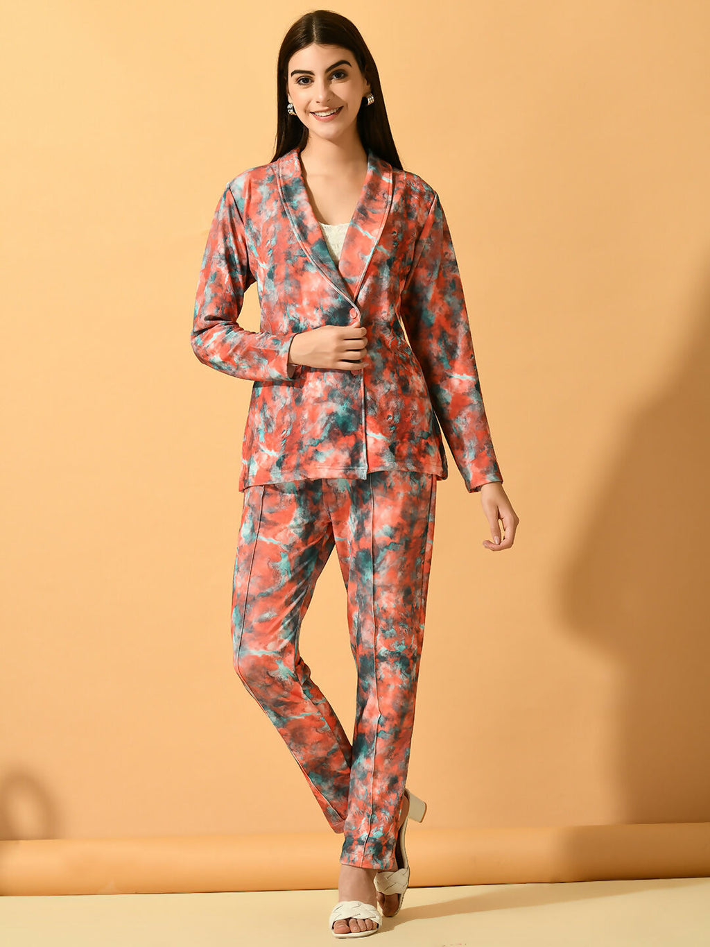 Myshka Women's Multi Printed Ombre Jacket