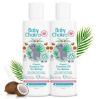BabyChakra Organic Coconut Oil, Nourishes Hair & Skin, Soothes Diapers Rashes, Unrefined Non Deodorised & Unbleached