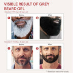 Ivory Natural Grey Beard Gel Restores Dark Shine & Vibrant Of Beard - Distacart