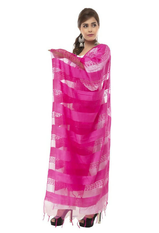Mominos Fashion Moeza Cotton Payal Design Pink Dupatta