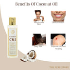 The Pure Story Natural Cold Pressed Coconut Hair Oil - Distacart