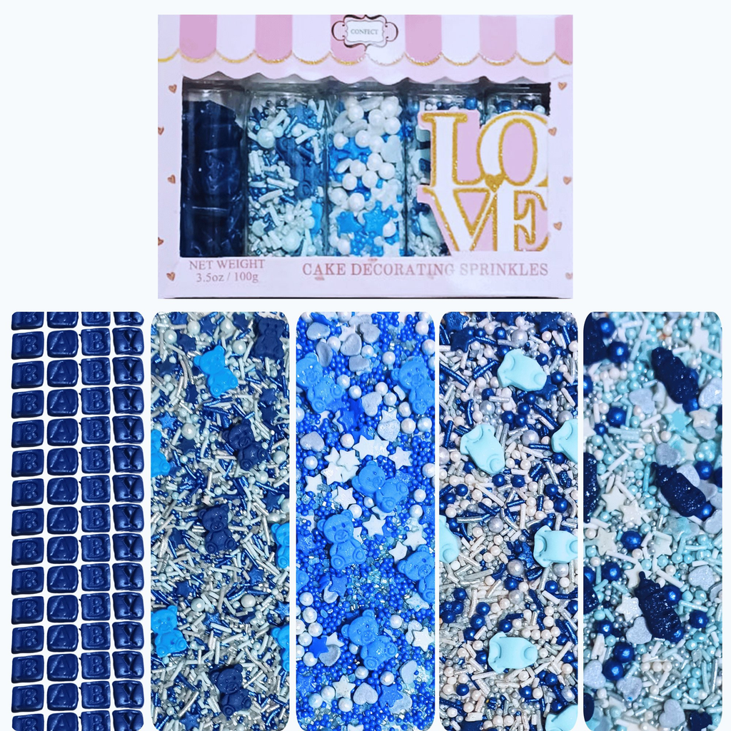 confect boys baby shower sprinkles gender reveal sprinkles pack of 5 baby shower 31