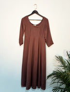 trueBrowns Brown Straight Kurta Set - Distacart