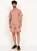 Fabmade Men’S Peach Linen Co-Ord Set