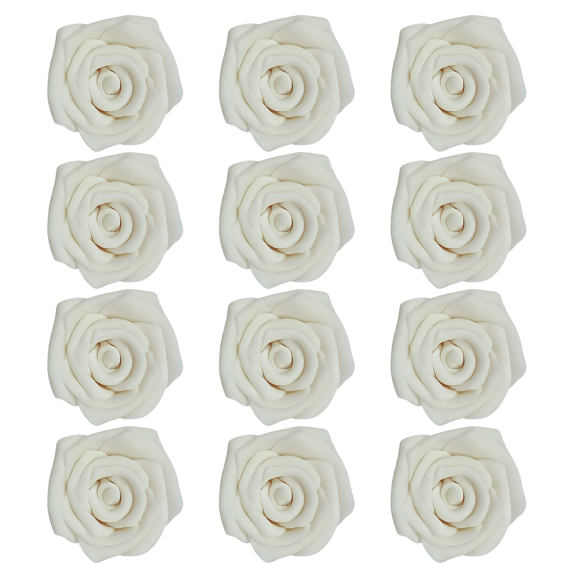 confect edible rose topper edible rose for cake decorations venison white princess roses pack of 12