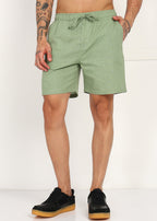 Fabmade Sage Linen Shorts