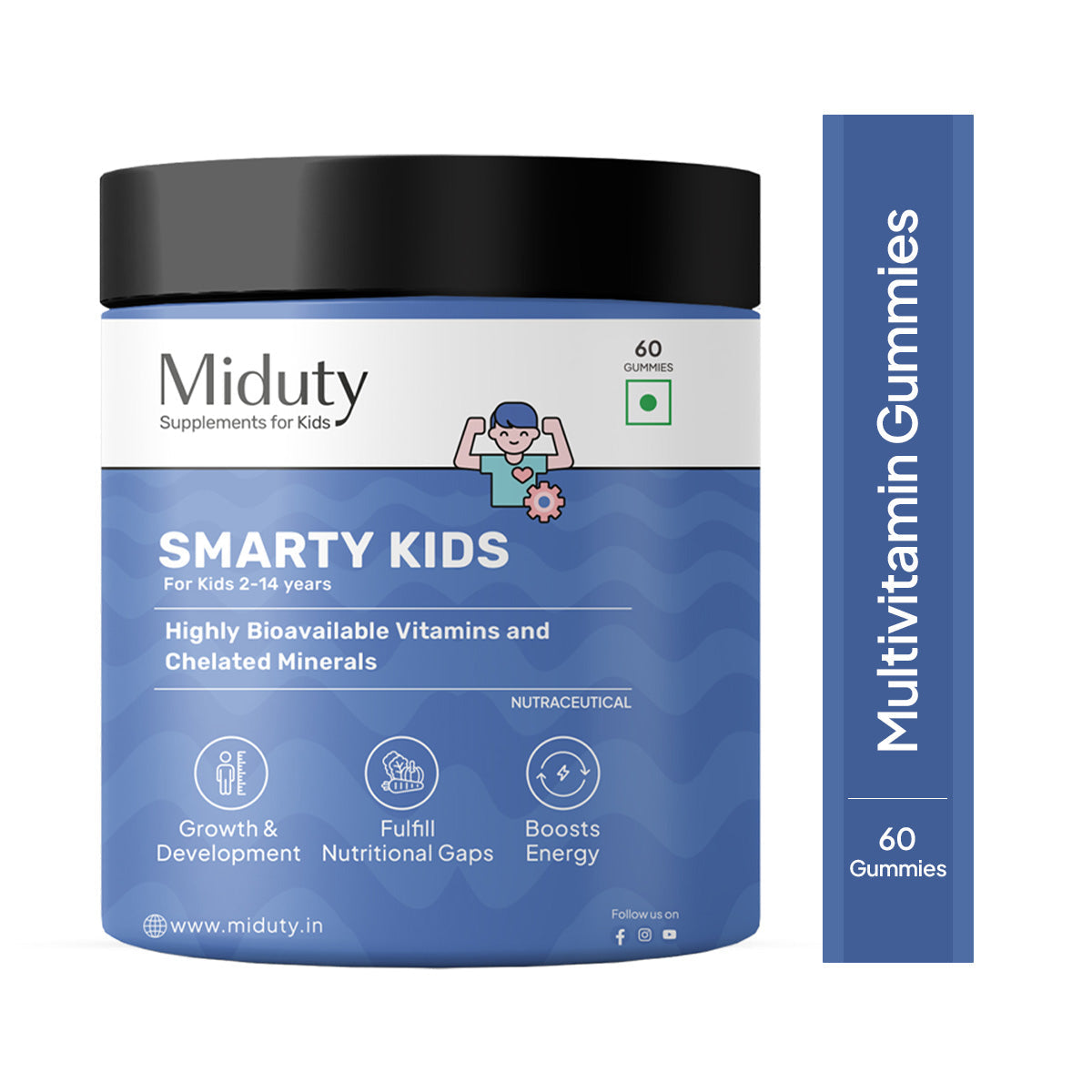 Miduty by Palak Notes Smarty Kids Multivitamin Gummies