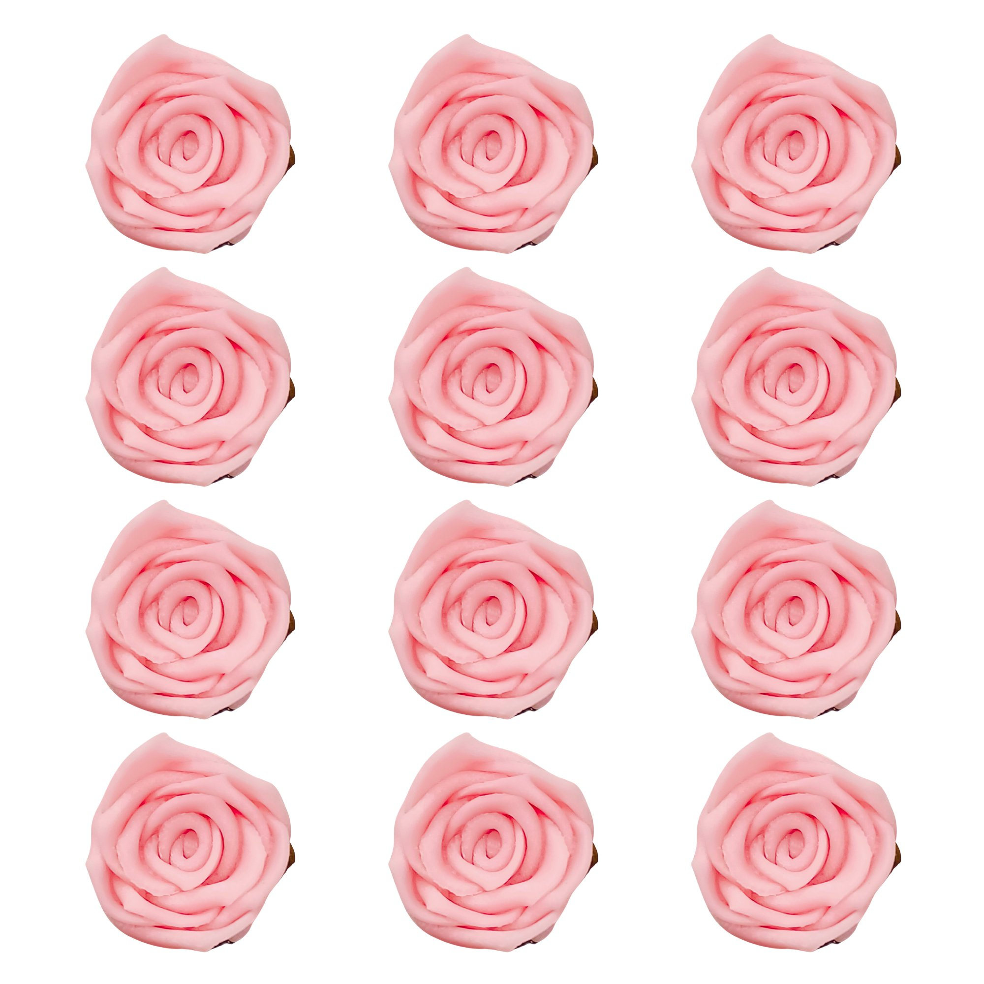 confect sugar roses topper sugar roses for cake decorations edible blush pink rose pack of 12