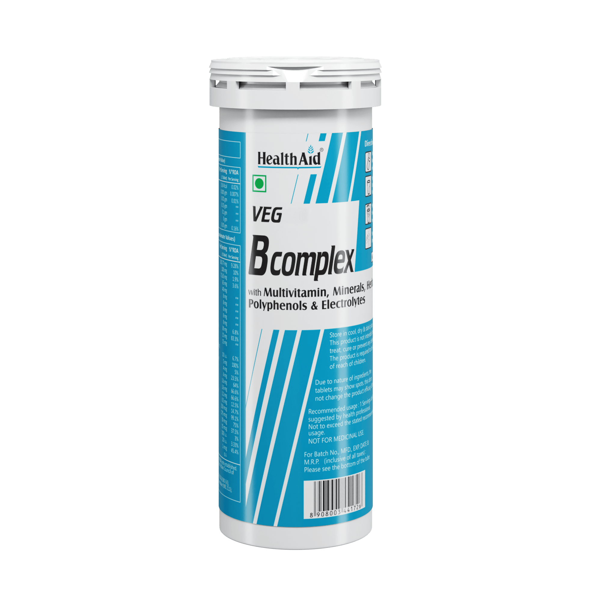 HealthAid Veg B Complex (Mango Flavour) Tablets - Distacart