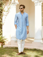 Fabmade Elegance In Every Thread Must Have The Sequins Embroidered Chanderi Silk Kurta