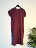 trueBrowns Purple Gauze Dress - Distacart